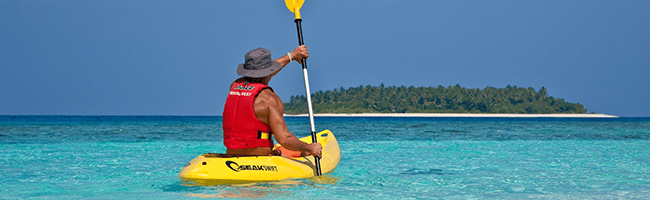 Reethi Beach Resort canoeing