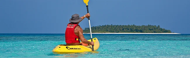 Reethi Beach Resort canoeing