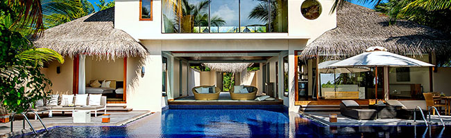 Huvafen Fushi Maldives Two Bedroom Beach Pavilion with Pool