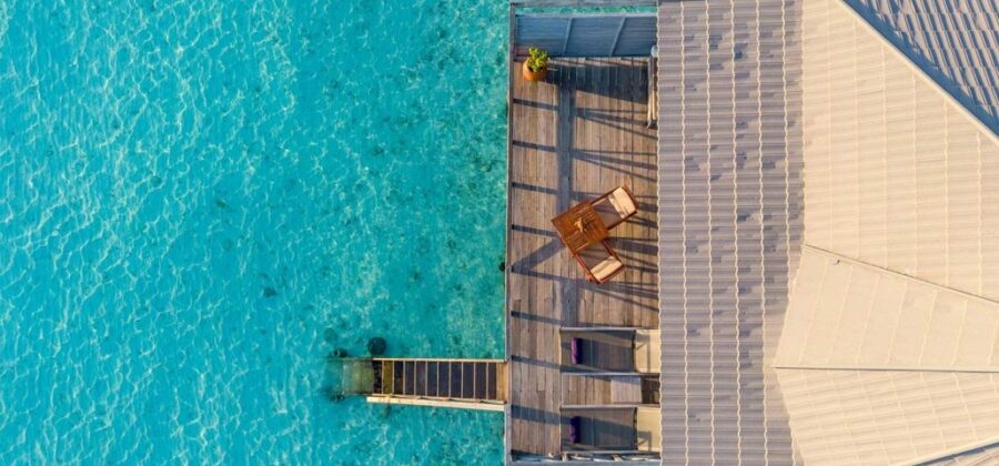 Komandoo Island Resort & Spa Water Villa Aerial