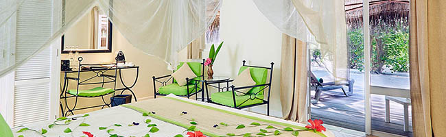 Kuredu Island Resort & Spa Garden Bungalow Interior