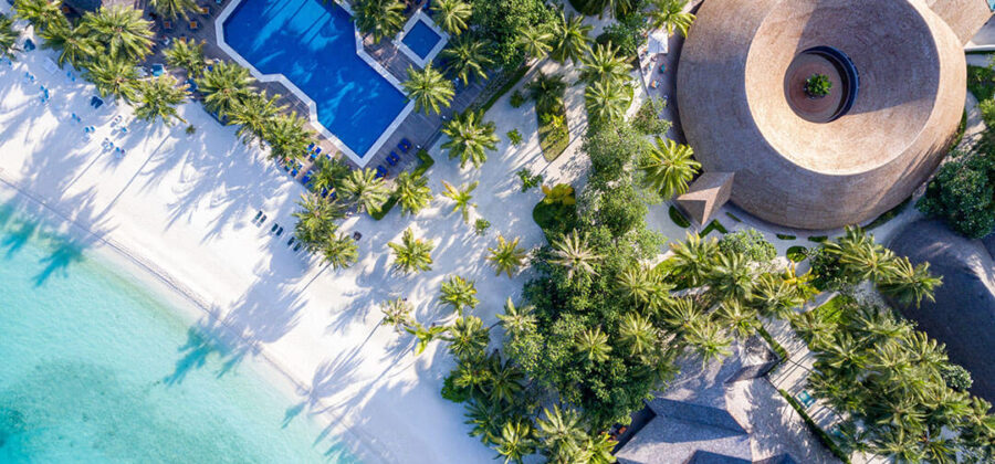 Meeru Island Resort & Spa Aerial Pool