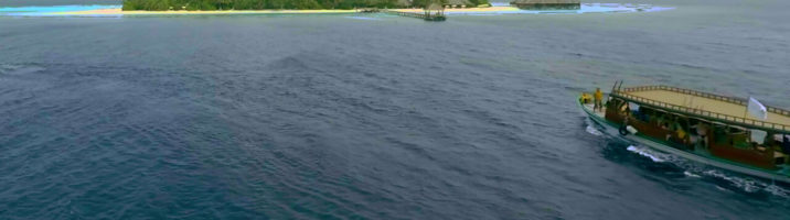 Vakarufalhi Island Insel und Boot