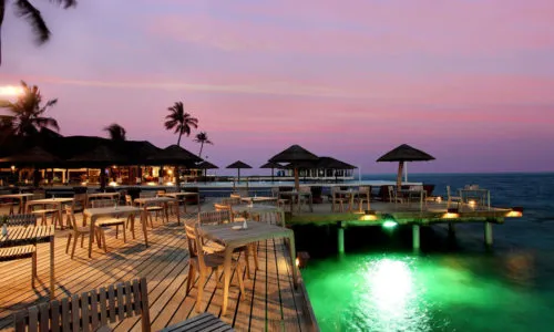 Centara Grand Island Reef Restaurant Sonnenuntergang