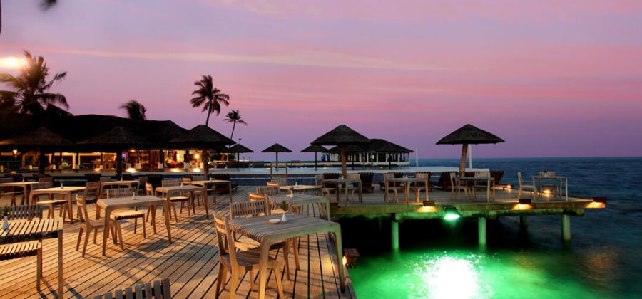 Centara Grand Island Reef Restaurant Sonnenuntergang
