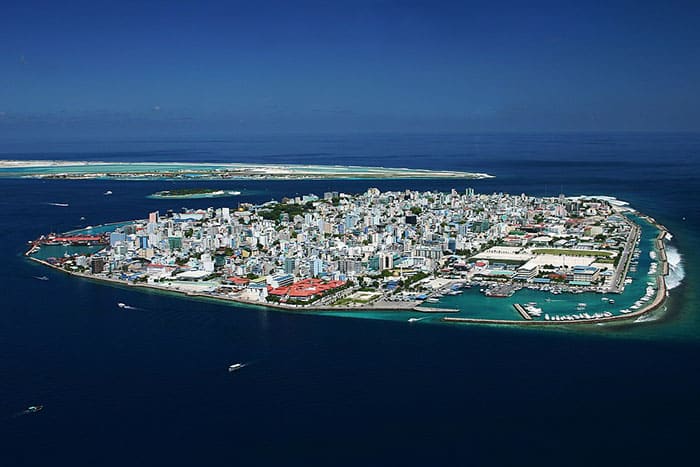 Hauptstadt Malediven Male aus der Luft